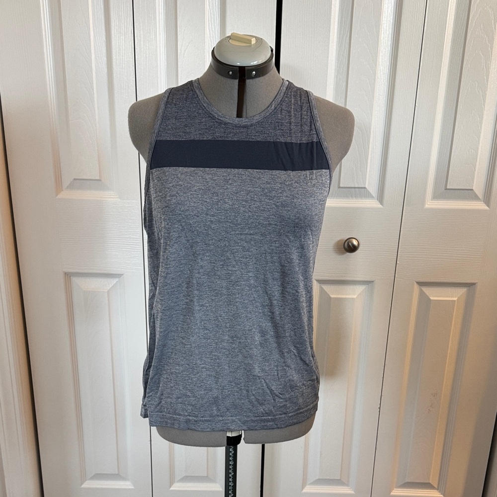 Icebreaker Merino Wool Heather Blue/gray Sleeveless Women's Top